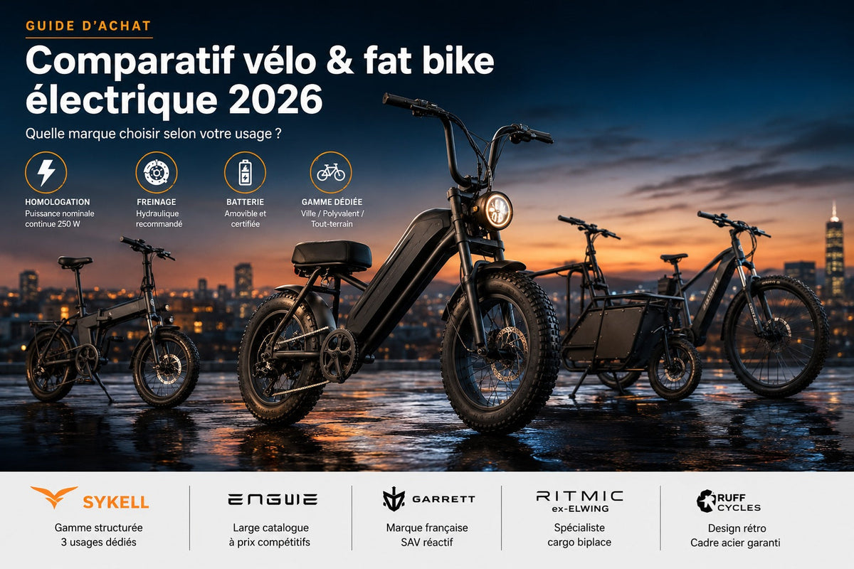Comparatif vélo & fat bike électrique 2026 : quelle marque choisir selon votre usage ?