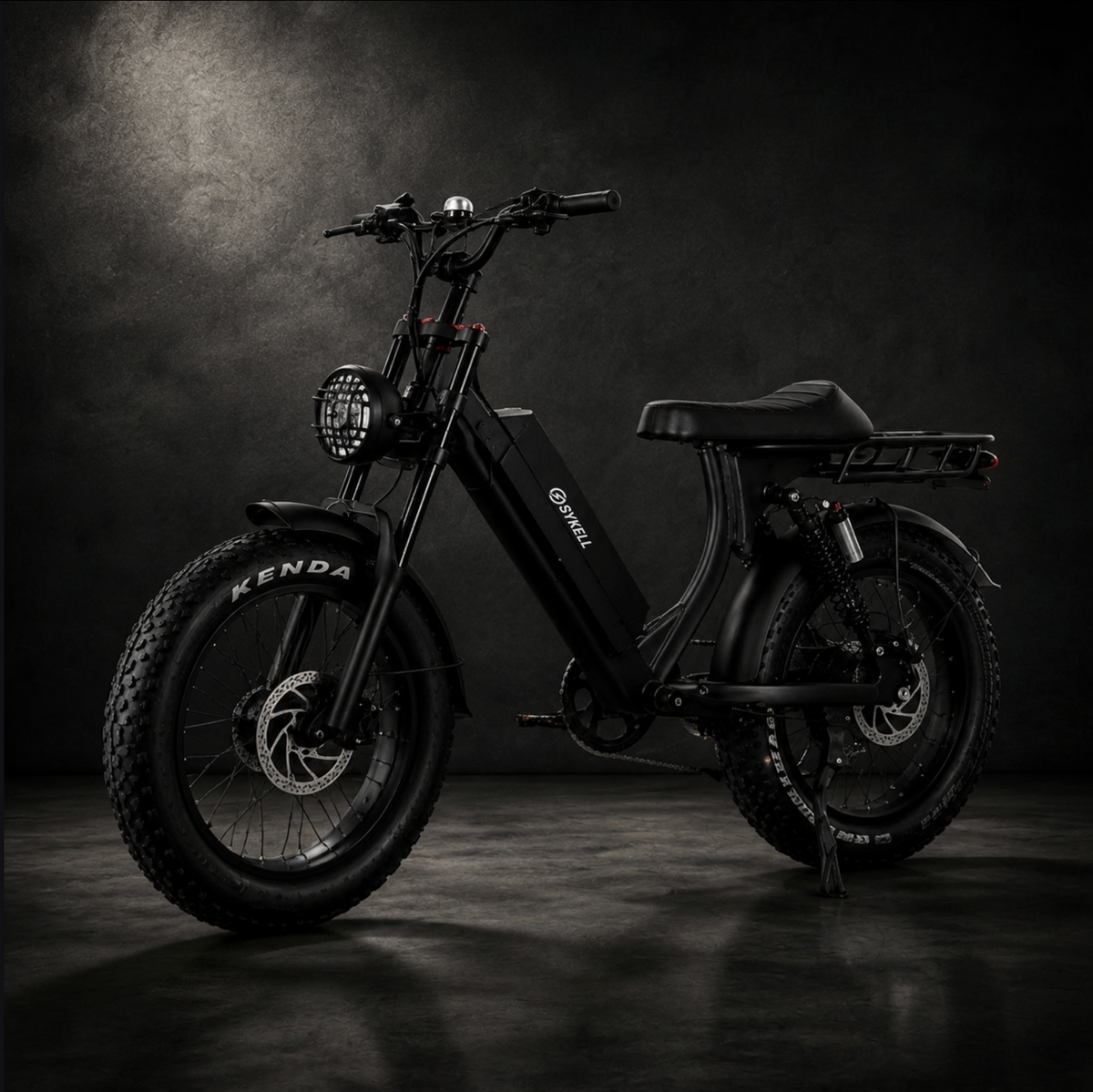 Profil complet du SYKELL 103E, vélo électrique au design rétro inspiré de l'esprit des mythiques mobylettes françaises.