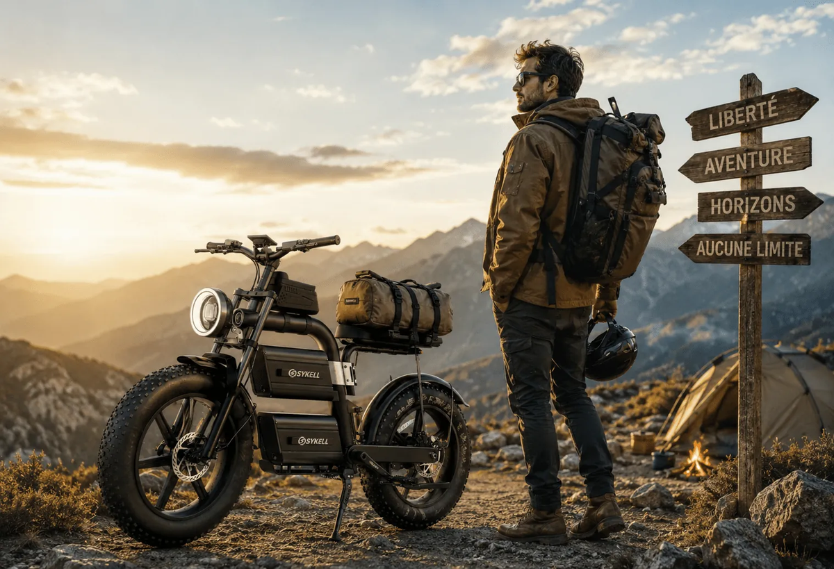 Sykell E20 en aventure bikepacking