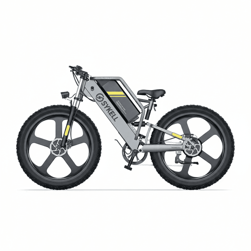 Batterie lithium amovible 48V du Sykell T26, autonomie jusqu'à 80 km