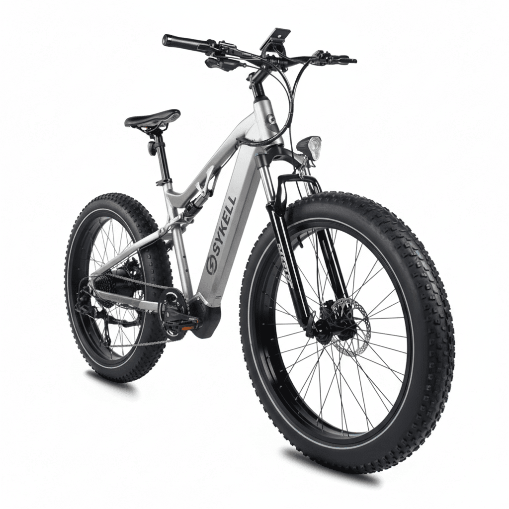 Vélo électrique de ville Sykell GS9 noir, moteur 750W et batterie 48V