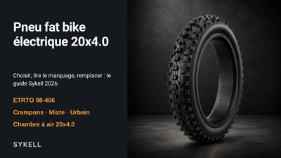 Pneu fat bike électrique 20x4.0 : comment le choisir et le remplacer en 2026