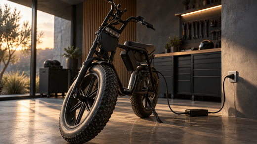 Temps de charge et coût d'une recharge de fat bike électrique en 2026