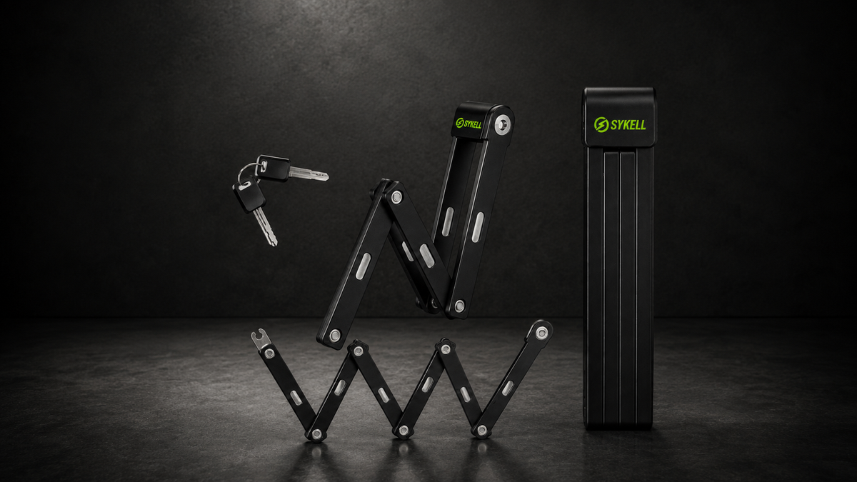 Antivol pliant articulé en acier trempé pour protection de vélo électrique à Paris et en région.