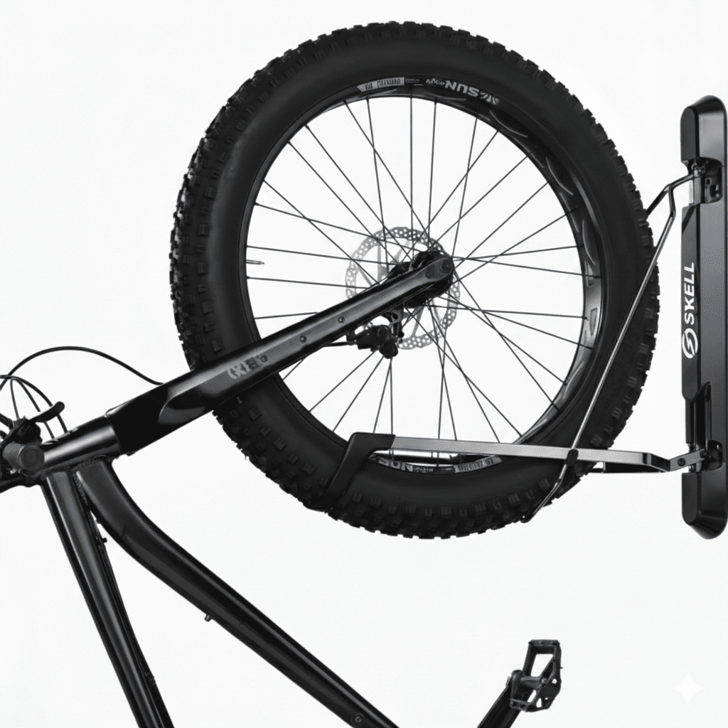 Vélo électrique Sykell suspendu sur la fixation murale en acier inoxydable