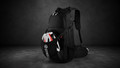 ac à dos étanche 20L SYKELL noir vu de face mettant en valeur sa capacité de rangement et son design ergonomique.