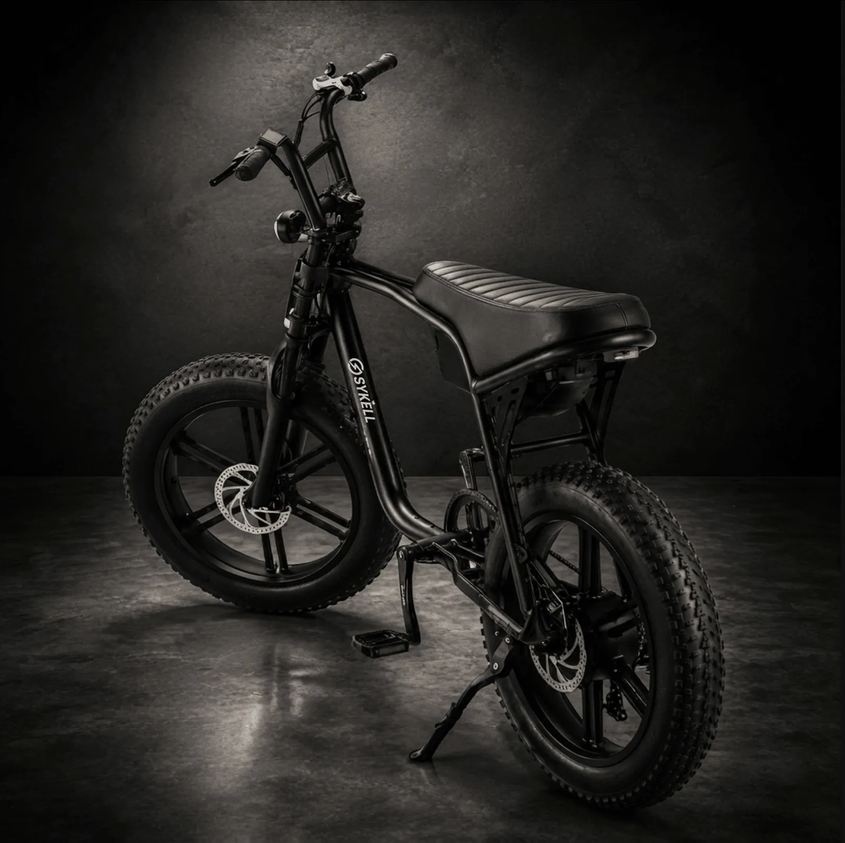 Vue arrière du vélo électrique FATFISH