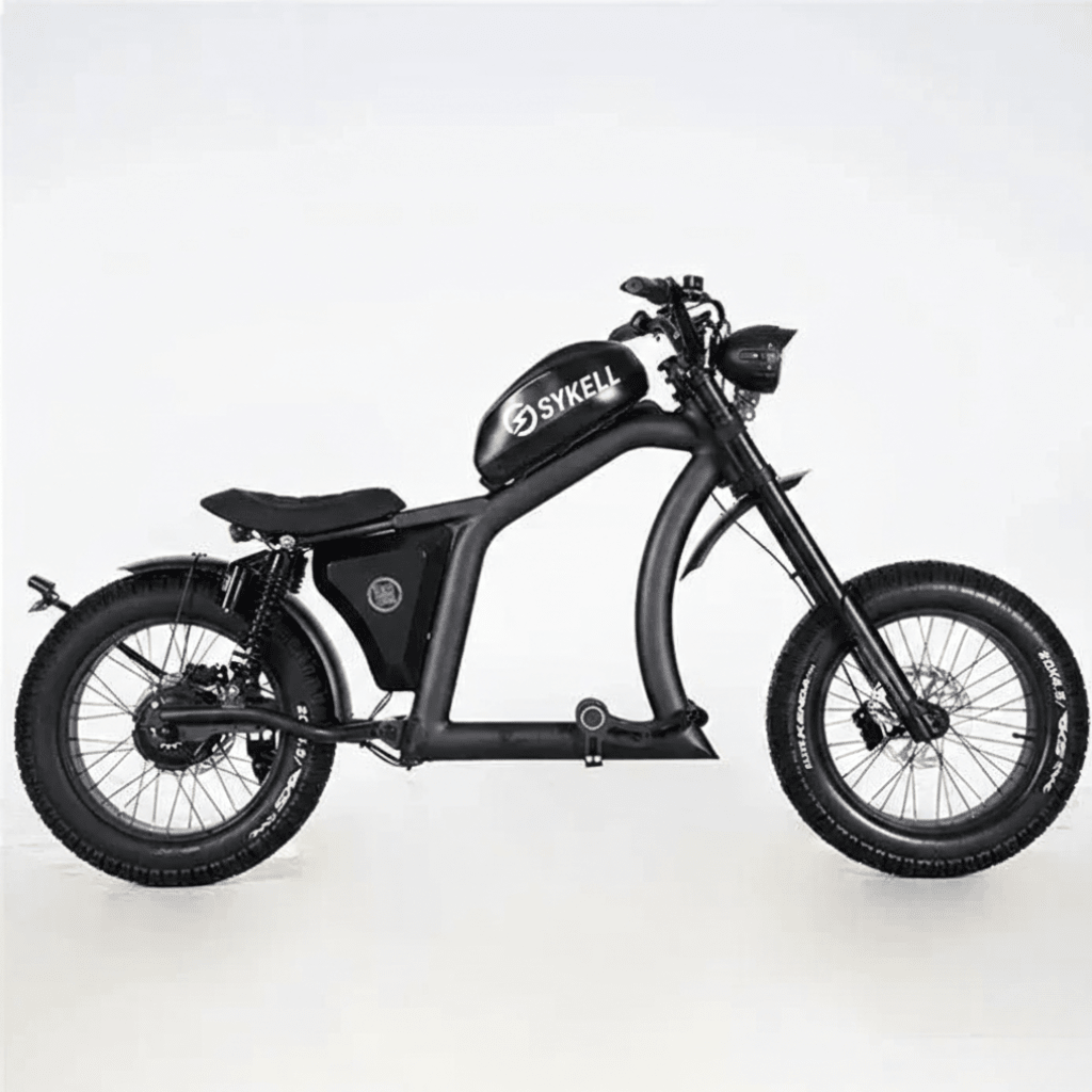 Sykell FT02 chopper électrique vu de profil, style urbain