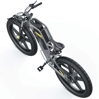 Vélo électrique tout-terrain Sykell T26 vu de profil, cadre aluminium