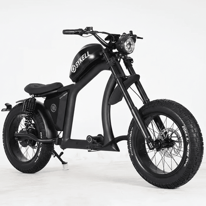 Chopper électrique Sykell FT02, design moto et cadre aluminium