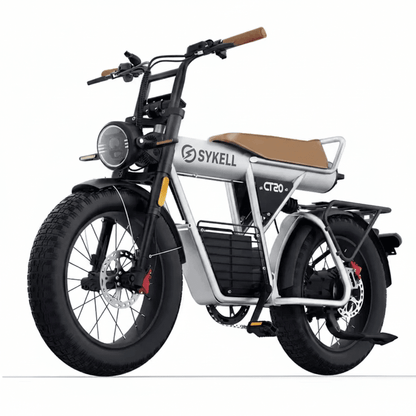 Vélo électrique familial Sykell CT20 2.0, cadre extra-long pour 2 adultes et 1 enfant