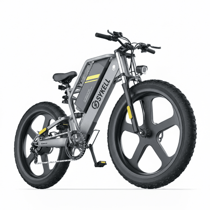 VTT électrique fat bike Sykell T26, moteur 1500W et pneus 26x4 pouces